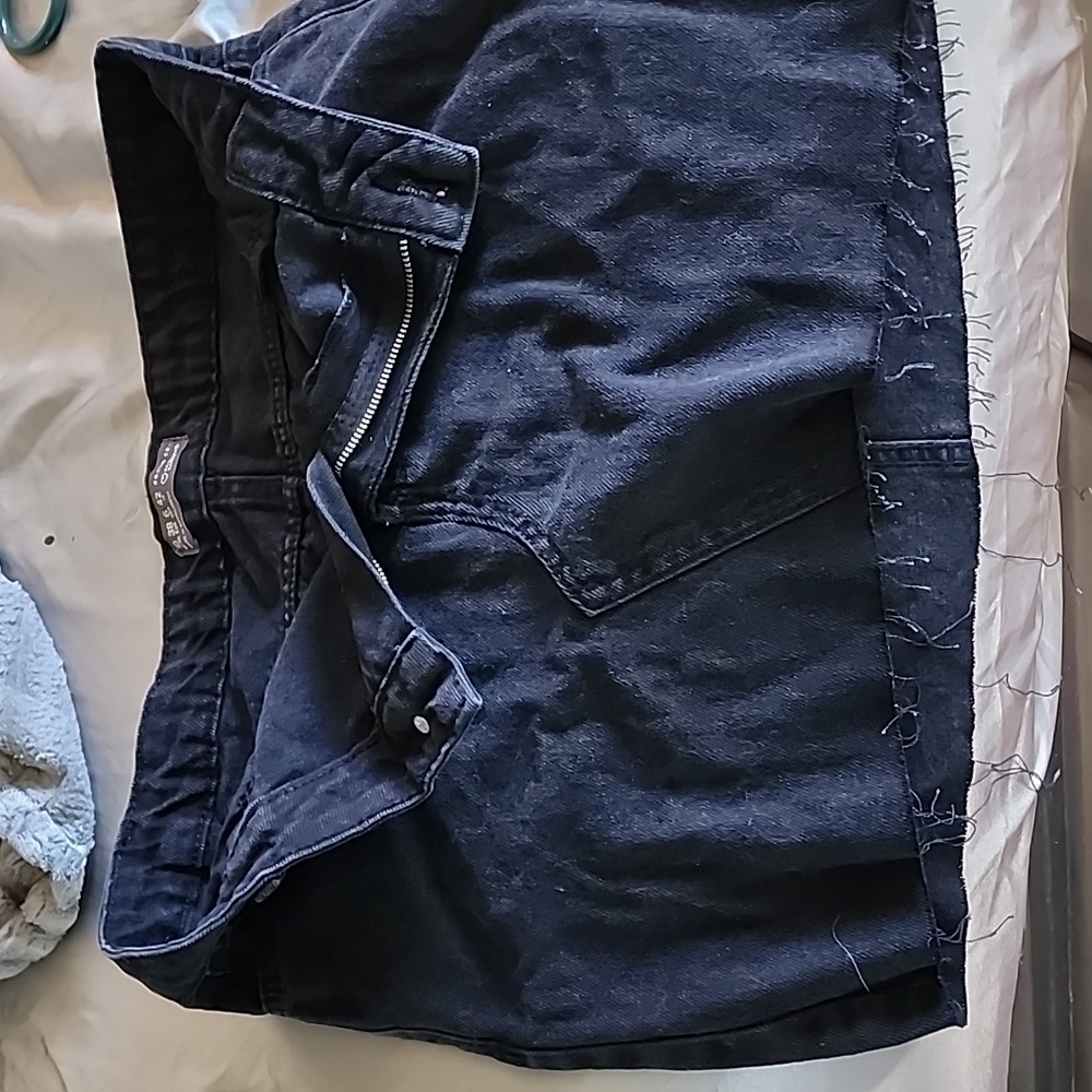 Black Jean Skirt